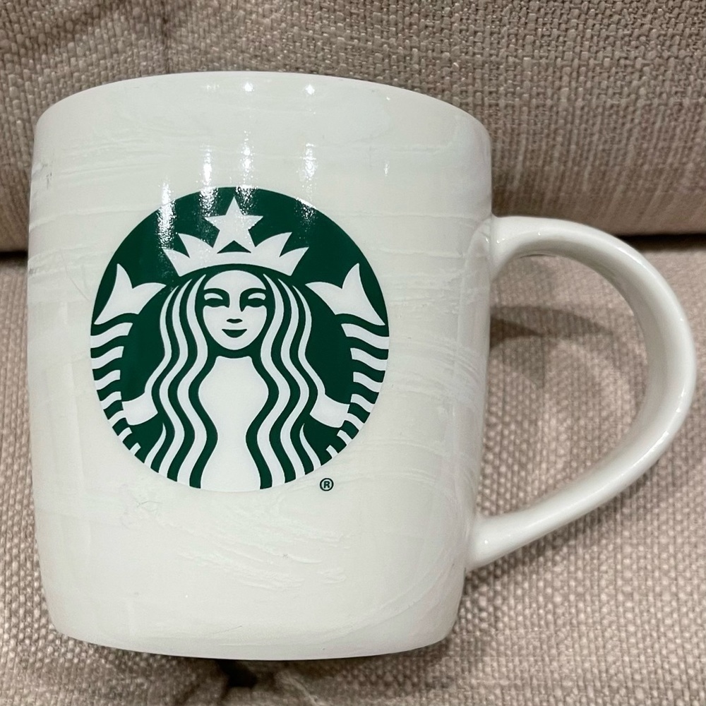 Starbucks 2020 Swirl Textured Ceramic Coffee Mug 12oz Coffee Cup w/ Mermaid Logo